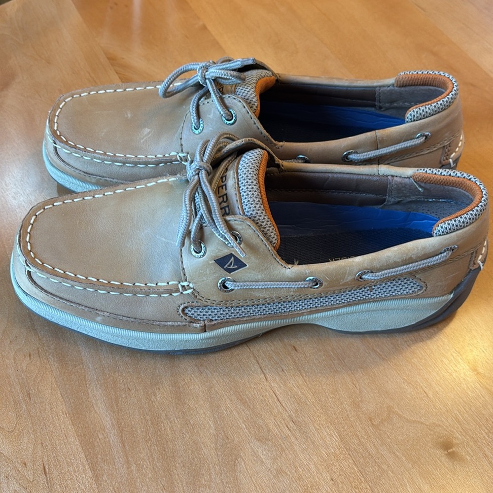 Sperry Tan Boat Shoes With Leather Laces And Mocc… - image 2